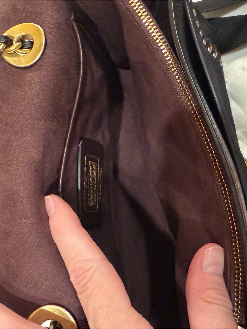 Coach Parker Black leather shoulder bag 76530, Brand New Condition! - Picture 8 of 16